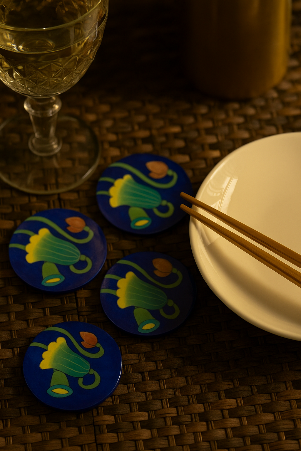 Handcrafted Daffodil Coasters