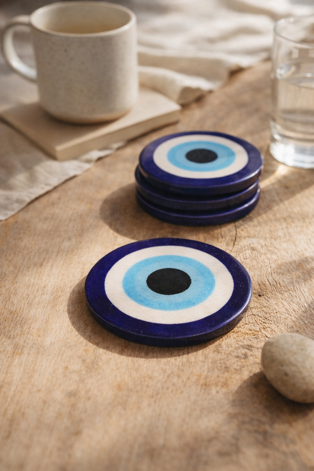 Handcrafted Nazar Coasters